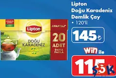 LİPTON DOĞU KARADENİZ DEMLİK POŞET ÇAY 120'Lİ